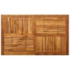 vidaXL Patio Table 59.1 inches x35.4 inches x29.5 inches  Solid Acacia Wood - 4 of 4