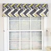 RLF Home 100% Cotton High Quality Legit Tailored Window Valance with 1.5" Rod Pocket 50" W X 12" L Gray - 2 of 4