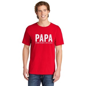 Simply Sage Market Men's Papa Because Grandpa Is For Old Guys Short Sleeve Garment Dyed Tee - 1 of 1
