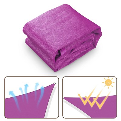 Large Purple HDPE Rectangular Sun Shade Sail for Patio