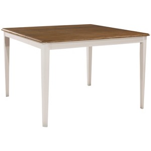 Bayberry Wood Counter Height Extension Dining Table White - Hillsdale Furniture: Farmhouse Style, 36"-54" Extendable, Seats 6-8 - 1 of 4