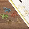 Unique Bargains Animal-Shaped Metal Prevent Tearing Pages Home Office Paper Clip 40 Pcs - 4 of 4