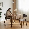 Set of 4 Solid Oak Dining Chairs with Curved Back, Mid-Century Style for Dining Room -3irtyhousy - 3 of 4
