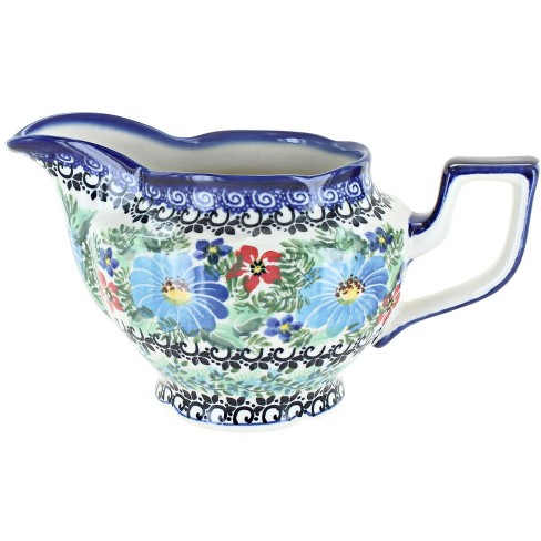 Bruntmor 20 Oz Ceramic Gravy Boat With Tray, Blue : Target