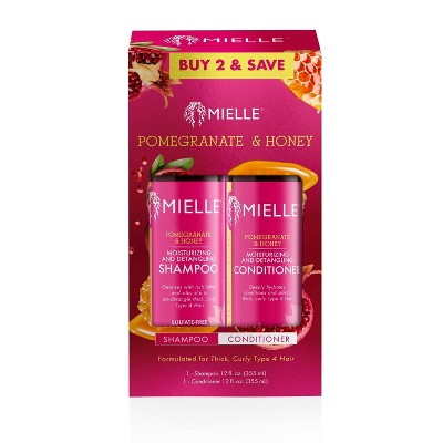 Mielle Organics Pomegranate and Honey Shampoo and Conditioner Set - 2.18lbs/2pk