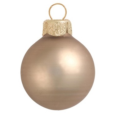 Northlight 6ct Matte Glass Ball Christmas Ornament Set 4" - Antique Gold