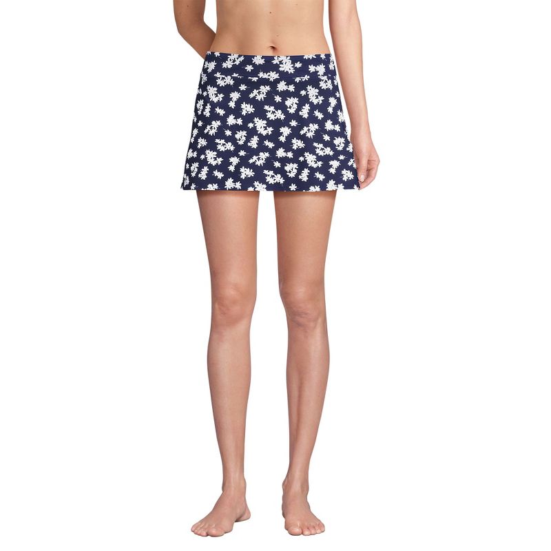 Lands' End Women's Tummy Control Skirt Swim Bottoms, 1 of 5