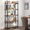 Hommoo 5-Tier Bookshelf, Industrial Bookcase - 2 of 4