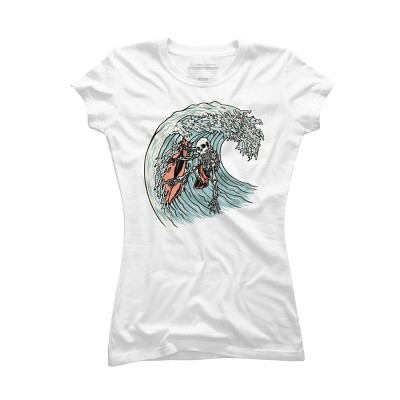 Junior's Design By Humans Death Surfer By quilimo T-Shirt