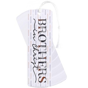 Dicksons Brothers in Christ, Brothers by Heart, Multicolor 6 x 2 Inch Laminated Cardstock Tassel Bookmark; Pack of 12 - 1 of 2