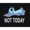 Disney Lilo & Stitch Men's Stitch Lying On His Back Not Today Graphic T-Shirt Adult - 2 of 3