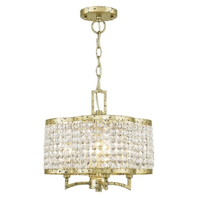 Livex Lighting Grammercy 4 - Light Chandelier in  Winter Gold
