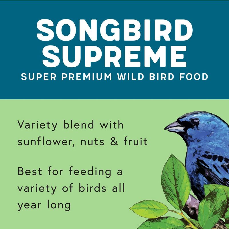 Melody Select 4lb Songbird Supreme Wild Bird Food, 5 of 10