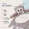 Bearington Baby Lil' Owlie Snuggler, 15 Inch Gray Owl Plush Stuffed Animal Security Blanket Lovey for Babies - 2 of 4