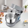 VEVOR Stand Mixer, 660W Electric Dough Mixer with 6 Speeds LCD Screen Timing, Tilt-Head Food Mixer with 5.8 Qt Stainless Steel Bowl, Gray - 2 of 4