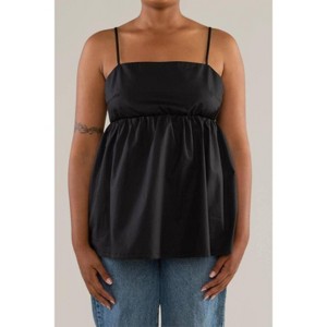 Women's cotton poplin babydoll tank top - nlt - 1 of 3