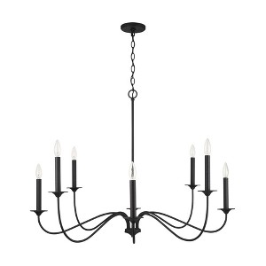 Capital Lighting Vincent 8 - Light Chandelier in  Black Iron - 1 of 4