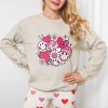 Simply Sage Market Women's Graphic Sweatshirt Pink Flower Hearts - 2 of 3