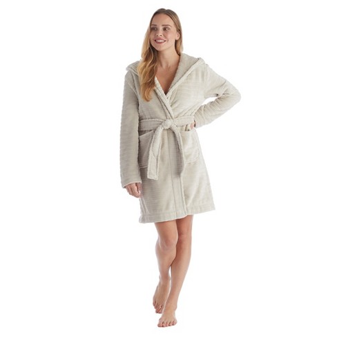 hooded wrap robe coat