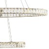 Possini Euro Design Wainwright Chrome Pendant 48" Wide Modern LED Crystal Double Rings for Dining Room House Foyer Kitchen Island Entryway Bedroom - 3 of 4