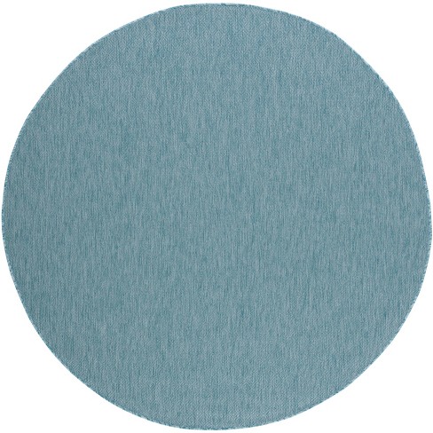 Courtyard Cy8520 Power Loomed Indoor/outdoor Area Rug - Aqua/aqua - 4 ...