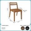 Now Furniture Dining Room Chairs Set of 4, Solid Wood Modern Kitchen Chair - 2 of 4