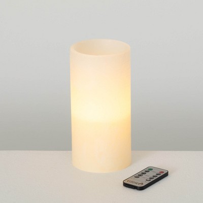 8"Sulivans Vance Kitira Timber LED Glow Candle