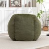 Sapphtopaz Bean Bag Chair with Back Support, Faux Fur Comfy Sofa with Foam Fill, Bean Bag for Adults and Kids, Couches for Living Room - 3 of 4