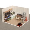 10x8 FT Outdoor Garden Shed with Hinge Door,Large Metal Backyard Patio Storage Shed,Aluminum Alloy Frame Tool Shed with Ventilation-Coolbibila - 4 of 4