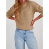 Coolmee Womens Turtleneck Sweaters Casual Long Sleeve Pullover Chunky Knit Jumper Tops - 4 of 4