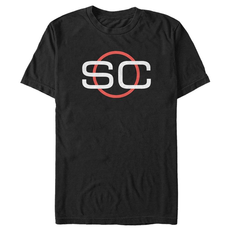 Men's ESPN Sports Center Red Circle Logo T-Shirt, 1 of 6
