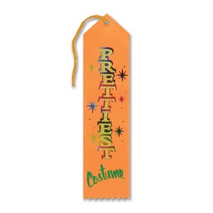 Beistle Costume Award Ribbons for Your School, Office, Faire, Contest, 2" x 8", (6/Pkg) - 1 of 1