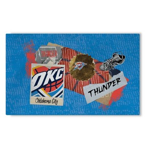 NBA Oklahoma City Thunder Display Washable Rug 32 x 62 Inches - 1 of 4