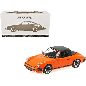 1983 Porsche 911 Carrera Targa 3.2 Orange 1/18 Diecast Model Car by Minichamps - 1 of 4