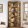 Tribesigns 71" Tall Corner Bookshelf, 6-Tier Wooden L-Shaped Bookcase, Large Shelf Stand with Storage for Living Room Bedroom Home Office - 4 of 4