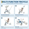 7-in-1 Foldable Tricycles for 1-3 Year Olds, Toddler Bike, Birthday Gift and Toy for Boys and Girls, Toddler Tricycle with Parent Push Handle - 4 of 4