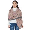 Anna-Kaci Floral Print Scarf Soft Cashmere Feel Shawl Wrap Winter Scarves for Women 74.8 x 25.6 inch - 4 of 4
