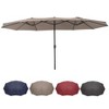 COZONY 15ft Double-Side Patio Umbrella - Extra Large Outdoor Market Umbrella with Crank & Ventilation - 2 of 4