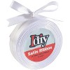 iDIY Satin Ribbon (1/2", 50 Yards) No wire, Arts & Crafts, Gift Wrapping, Baskets, Sewing Projects, Party Decor, Hair Bows & Baby Showers - White - 2 of 4
