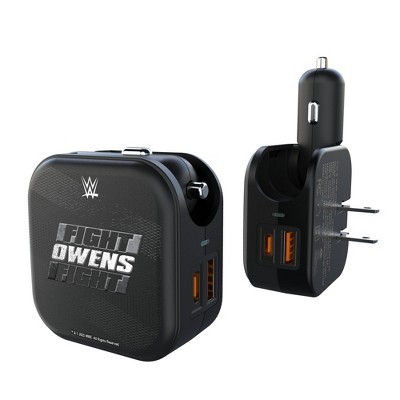 WWE SuperStars (M) Steel 18-Watt 2 in 1 USB A/C Charger