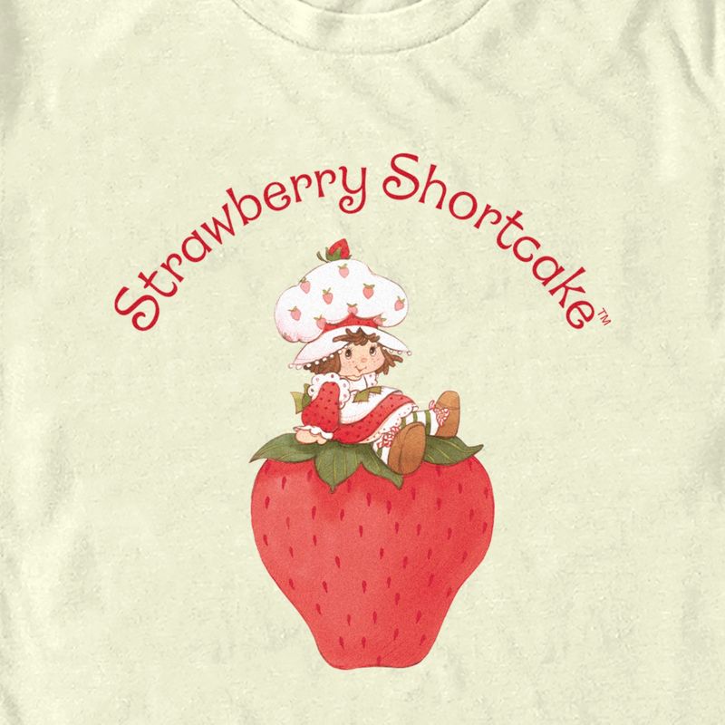 Men's Strawberry Shortcake Cartoon Cutie on a Strawberry T-Shirt, 2 of 5