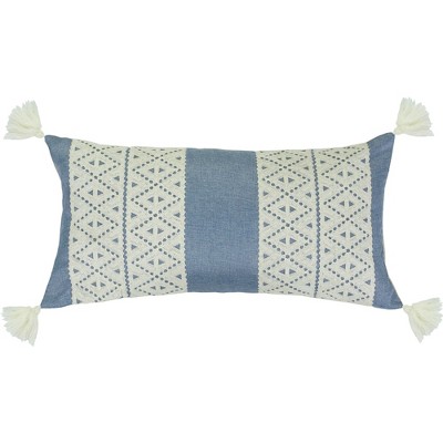 Josephina Denim Diamond Decorative Pillows - Levtex Home