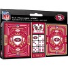 MasterPieces Officially Licensed NFL San Francisco 49ers 2-Pack Playing cards & Dice set for Adults. - image 2 of 4