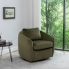Modern Cozy Barrel Swivel Chair - WOVENBYRD - 2 of 4