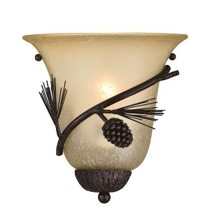 Vaxcel Sierra 1 - Light Sconce in  Black Walnut - 1 of 4