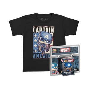 Kids' Captain America 4 Funko Graphic T-Shirt - 1 of 3