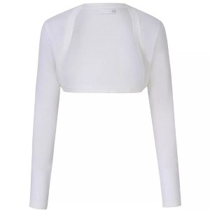 Clearlove Women's Long Sleeve Cardigan Knit Sweaters Cropped Open Front Bolero Shrug for Dresses - 1 of 4
