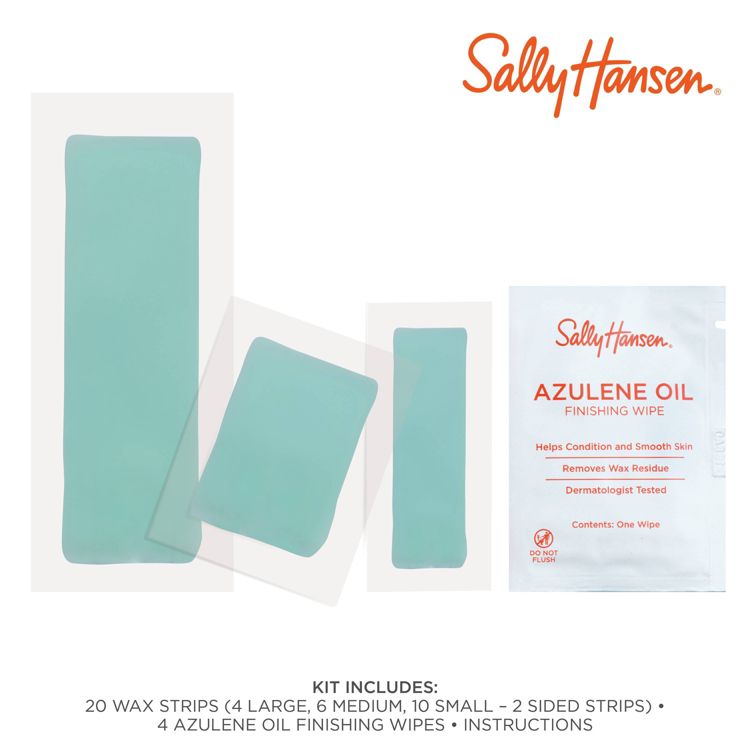 Sally Hansen Wax Strips for Face & Bikini - 20ct: Contains Vitamin E, Vegan, All Hair Types, 2 of 6