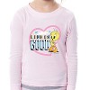 Looney Tunes Toddler Girls' Tweety Bird Life Is Good 2 Piece Long Sleeve Pajama Set Toddler Girls' - 3 of 4