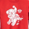 Boys' - Paw Patrol - Rubble Santa Hat Graphic Long Sleeve Fleece Sweatshirt - 2 of 4